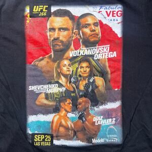 UFC 266 Fight Card T-Shirt XL Volkanovski Ortega Diaz Lawler